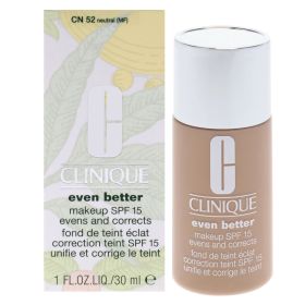 Even Better Makeup SPF 15 - CN 52 Neutral (MF) - Dry To Combination Oily Skin by Clinique for Women - 1 oz Foundation