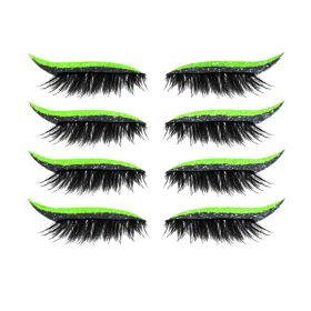 Glitter Self-adhesive Eyeshadow Sticker False Lashes Eye Makeup Sticker (Color: Q5)