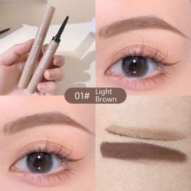 4 Kleuren Geverfd Wenkbrauw Crème Waterproof Langdurige Stereotiepe Grijs Bruin Wenkbrauw Poeder 2 In 1 Wenkbrauw Potlood Make-Up Cosmetica (Color: 1)