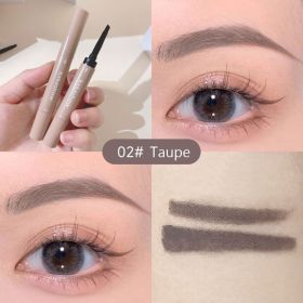 4 Kleuren Geverfd Wenkbrauw Crème Waterproof Langdurige Stereotiepe Grijs Bruin Wenkbrauw Poeder 2 In 1 Wenkbrauw Potlood Make-Up Cosmetica (Color: 2)