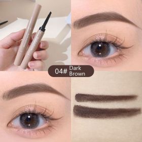 4 Kleuren Geverfd Wenkbrauw Crème Waterproof Langdurige Stereotiepe Grijs Bruin Wenkbrauw Poeder 2 In 1 Wenkbrauw Potlood Make-Up Cosmetica (Color: 4)