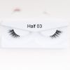 1Pair Mink Half Lashes Soft Thick Eye End Lengthening Faux Eyelashes Natural Long Handmade Eyelash Cross Curl 3D Lash For Makeup
