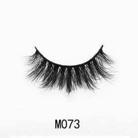 Handgemaakte Mink Wimpers Soft Curl Gevleugelde End Oog Langwerpige Valse Wimpers Dikke Kruis Natuurlijke Fake Lash Nieuwe Makeup Tools Groothandel (Color: M073)