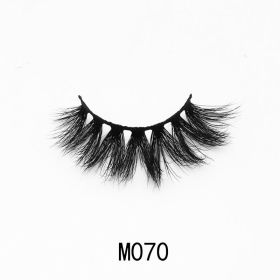Handgemaakte Mink Wimpers Soft Curl Gevleugelde End Oog Langwerpige Valse Wimpers Dikke Kruis Natuurlijke Fake Lash Nieuwe Makeup Tools Groothandel (Color: M070)