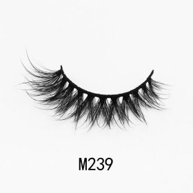 Handgemaakte Mink Wimpers Soft Curl Gevleugelde End Oog Langwerpige Valse Wimpers Dikke Kruis Natuurlijke Fake Lash Nieuwe Makeup Tools Groothandel (Color: M239)