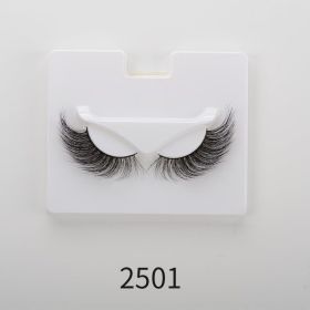 25mm Angel Winged Eyelashes Handmade Thick Theatrical Curly Fake Eyelash Black Natural Long Lash For Eyelash Extension Wholesale (Color: 2501)