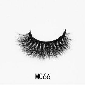 Nieuwe Handgemaakte Mink Wimpers 3D Krul Gevleugelde Natuurlijke Realistische Rommelig Einde Oog Langwerpige Dikke Valse Wimpers Soft Valse Wimpers (Color: M066)