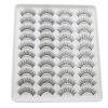 20 Pairs Mink Lashes Natural False Eyelashes Dramatic Volume Fake Lashes Soft Thick Long Eyelashes Wispy Makeup Extension 2022