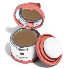 ukiss Root Touch Up Hair Powder, Quick Cover Gray Hairline Concealer with Puff for Thinning, Bald Spots, Gray Root Line (Color: Dark Brown)