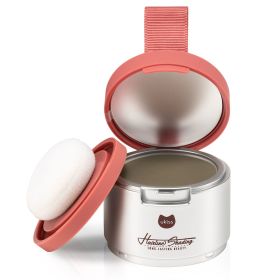 ukiss Root Touch Up Hair Powder, Quick Cover Gray Hairline Concealer with Puff for Thinning, Bald Spots, Gray Root Line (Color: brown)